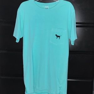 PINK Turquoise short sleeved shirt!
